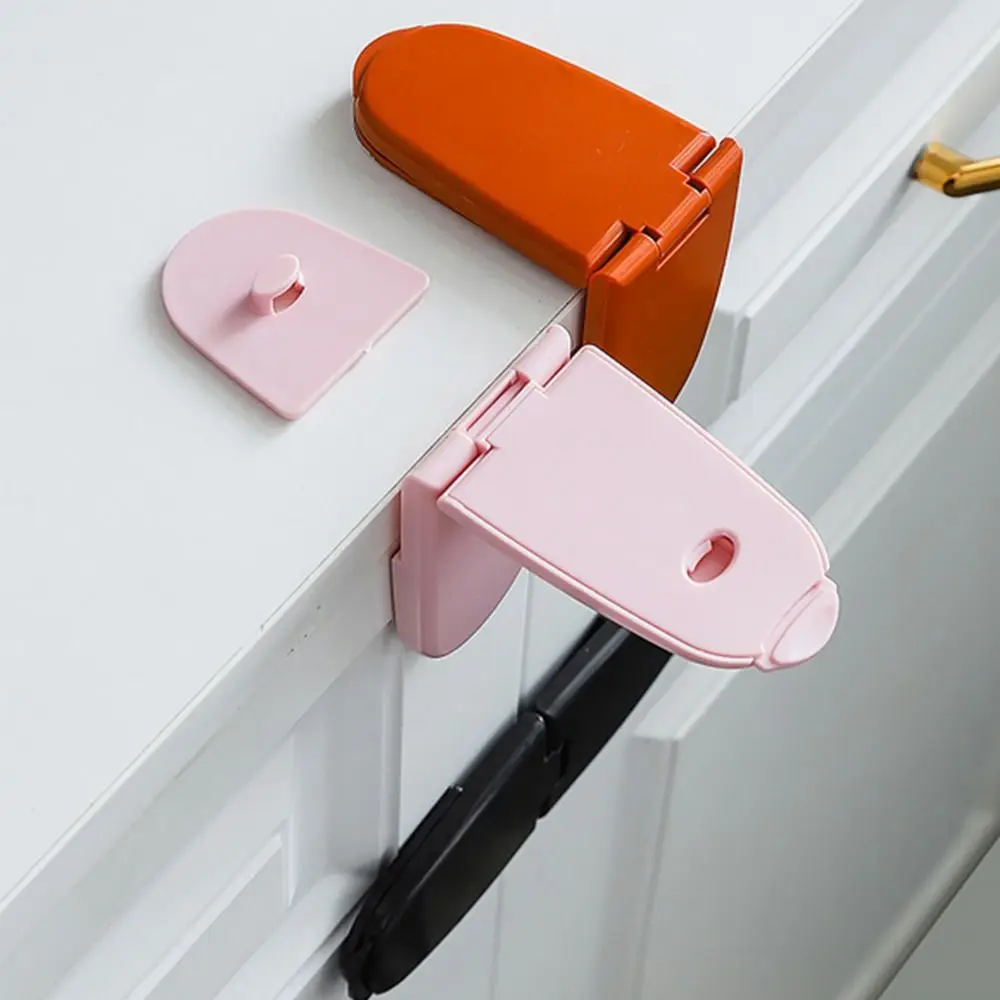 Baby Cabinet Lock Self-Adhesive Child Safety Lock Easy To Use Bedroom Door Anti-opening Safety Lock Home Security Lock