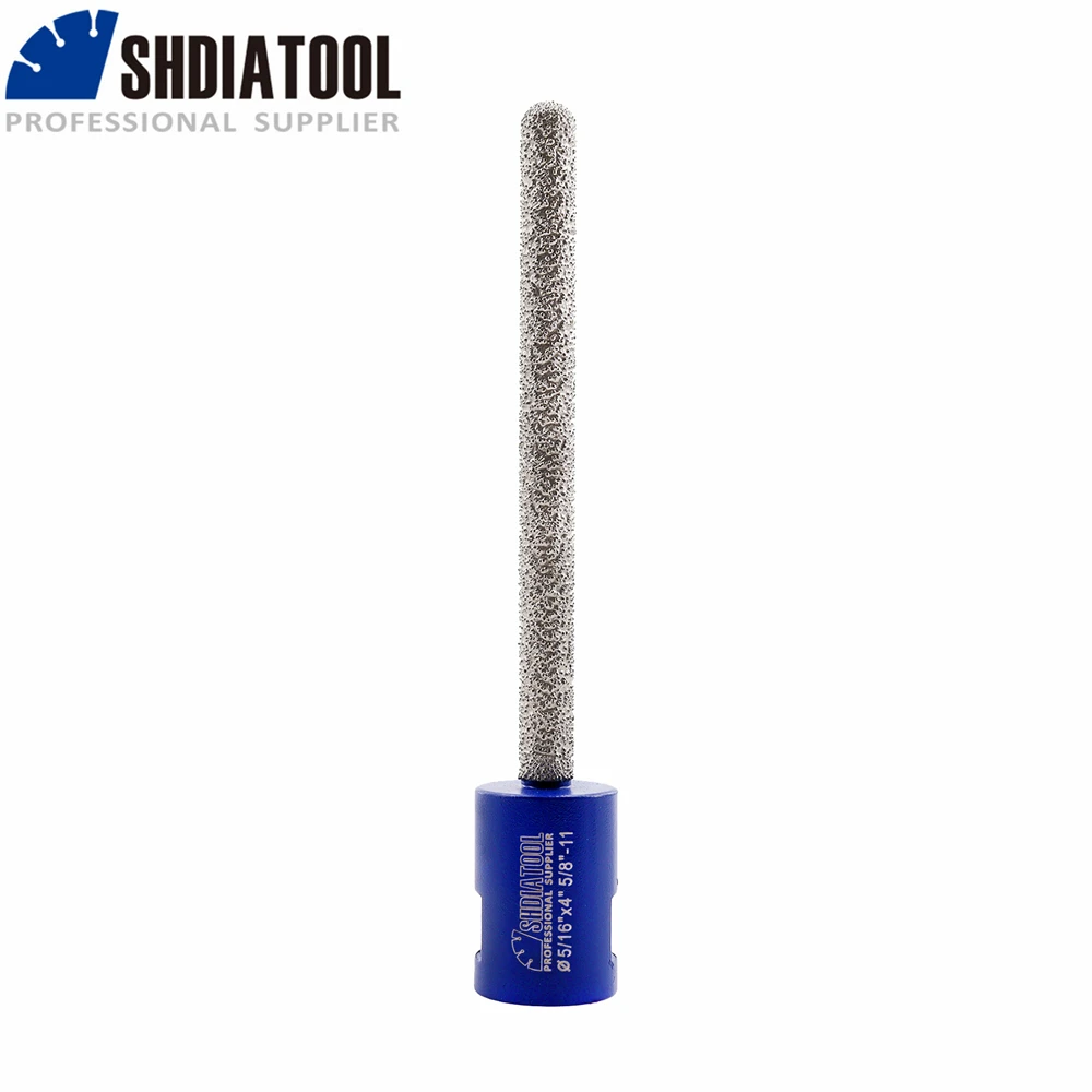 

SHDIATOOL 1pc Diamond Vacuum Brazed L100mm Mortar Raking Milling Cleaning Grinding Bits 5/8"-11 Coarse Masonry Brick Removal