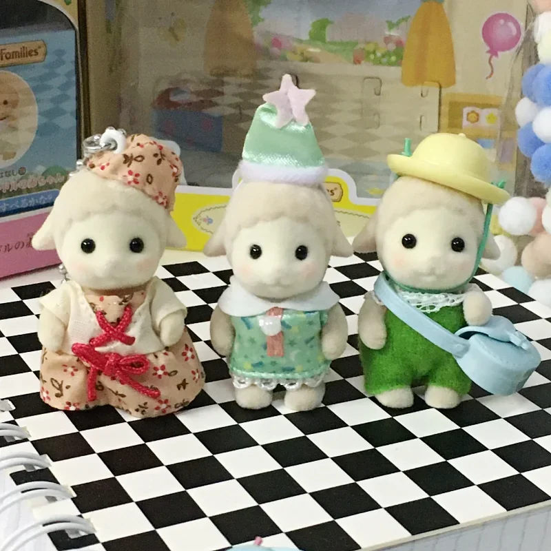 In Stock Sylvanian Families Anime Figure Model Toys Kindergarten Baby Series Decoration Doll Collectible Figurines Birthday Gift