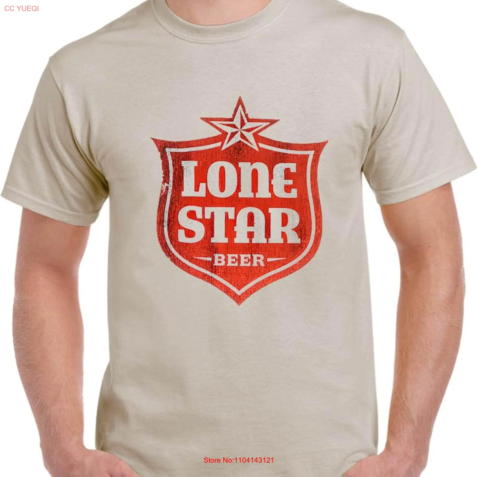 Retro Lone Star Beer T Shirt long or short sleeves