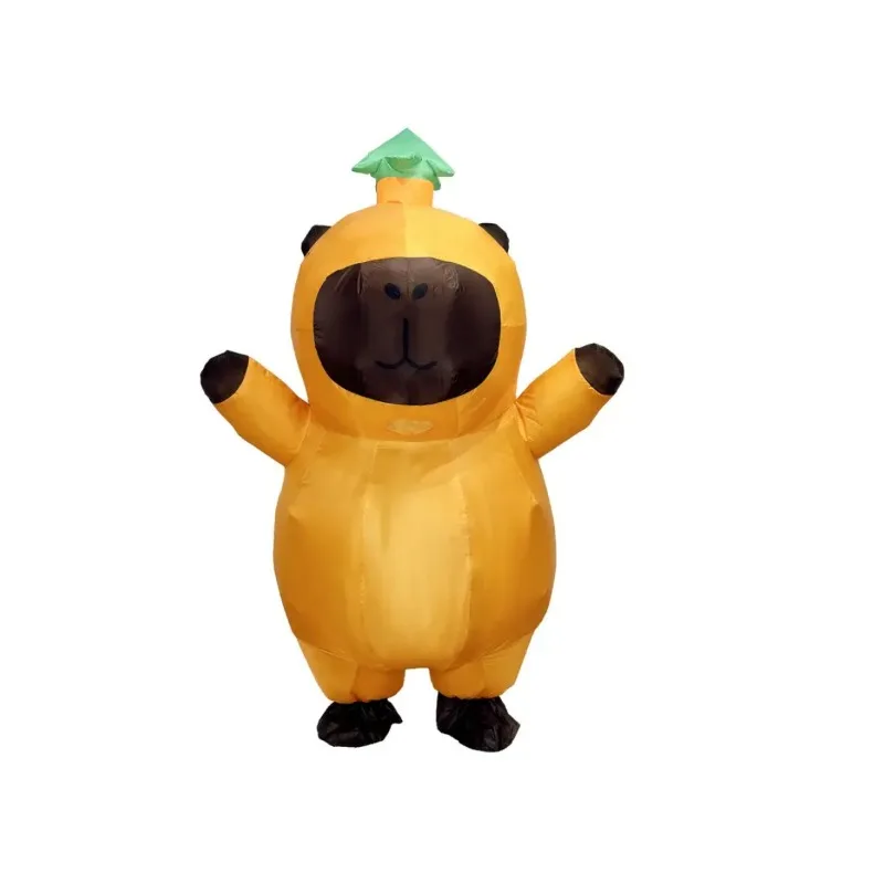 Надувной костюм капибары для взрослых, забавный костюм животного на Хэллоуин, веселая вечеринка, игра, наряд