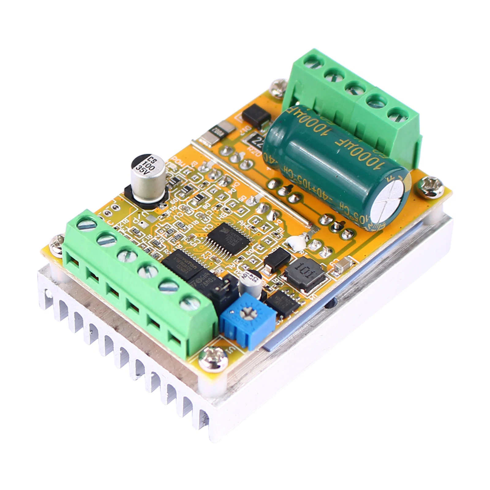 

380 Вт трехфазный бесщеточный двигатель постоянного тока без Холла, плата драйвера ШИМ-контроллера двигателя, регулирование скорости двигателя постоянного тока 6,5-50 В