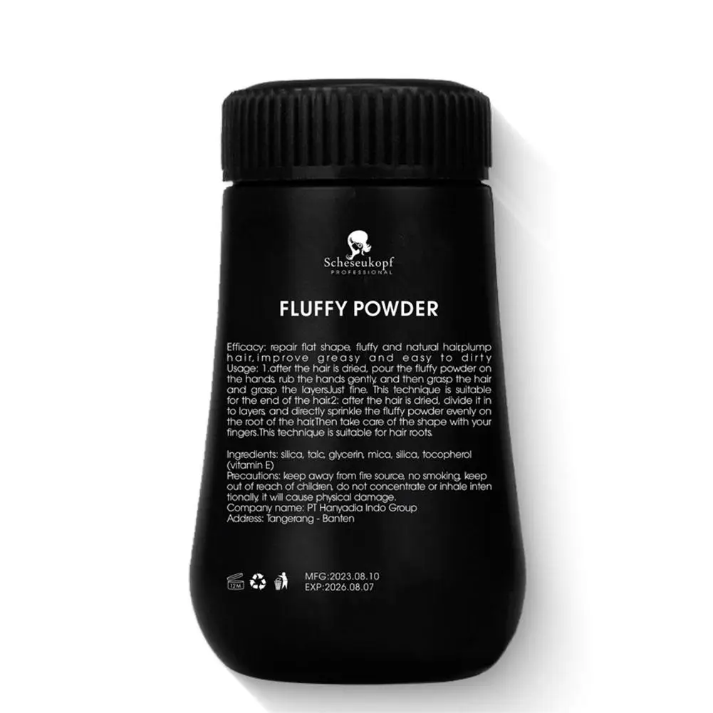 Polvo esponjoso para el cabello para hombres, diseño de corte de pelo, aumento del volumen del cabello, Frizz, modelo fijo duradero, refrescante, estilismo del cabello, 10g