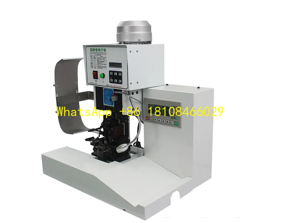 Macchina per crimpare spelafili a nastro per cavi piatti semiautomatica ad alta produzione