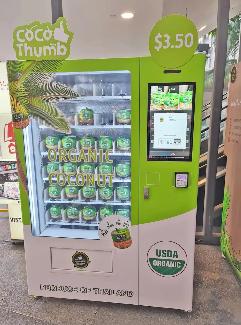 Distributore Automatico Personalizzato di Frutta Fresca con Funzione di Refrigerazione, Elevatore e Nastro Trasportatore