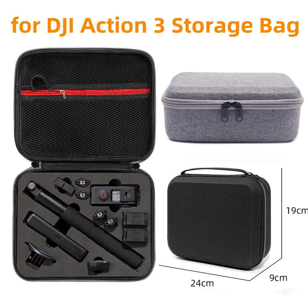 Portable Box for DJI Action 3/4 Storage Bag Carrying Case Accessories for DJI Osmo Action 3/4 Camera Protection Box