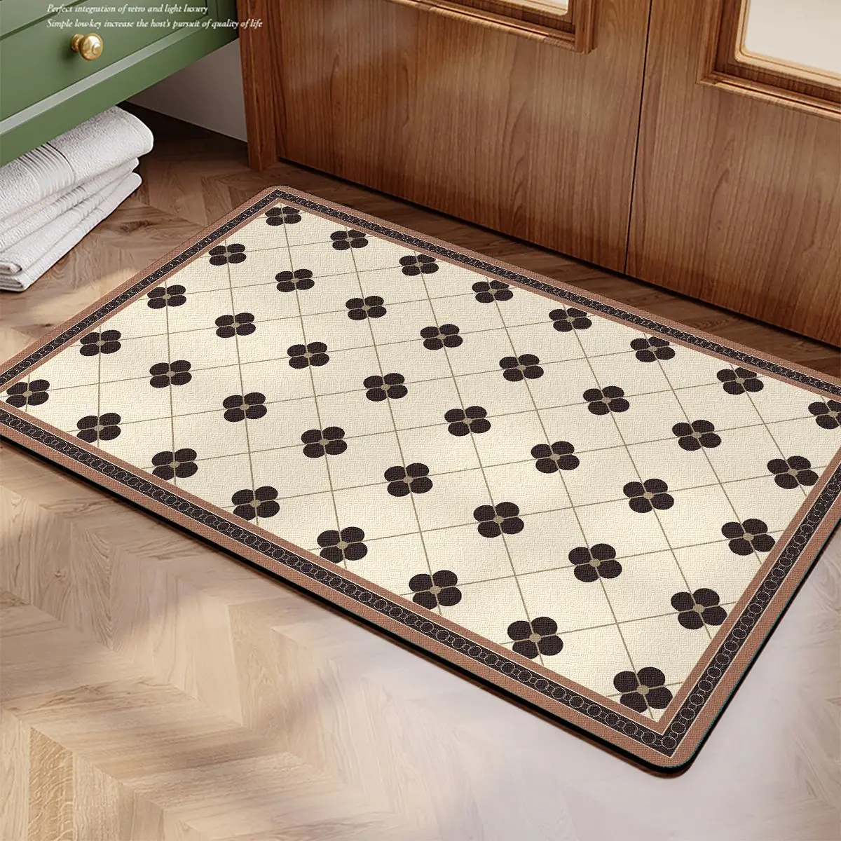 Diatom mud toilet floor mat bathroom non-slip mat toilet mat absorbent mat