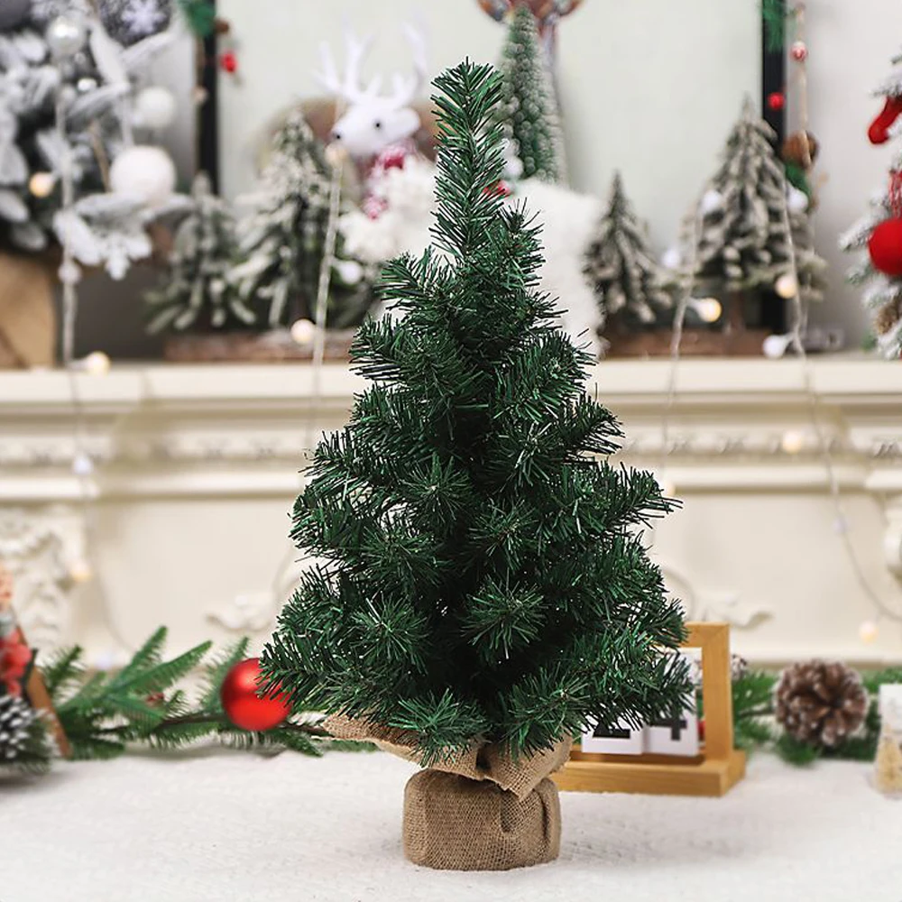 40/50CM Mini Artificial Christmas Tree Decoration Christmas Tree Bare Tree Simulation Desktop Xmas New Year Decoration For Home