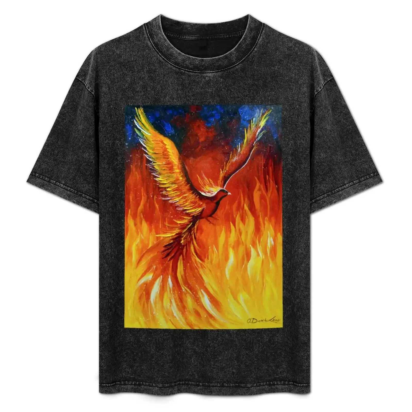 

Phoenix bird T-Shirt Festival Casual Short Sleeve