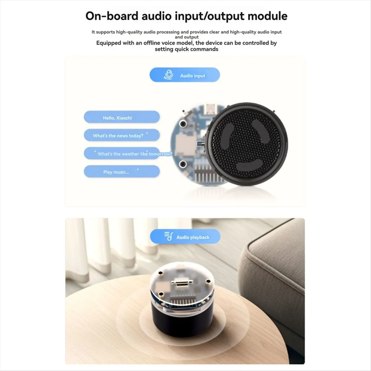 M85K  for Xiaozhi AI ESP32-S3 Smart Speaker Development Board Support External LCD Camera Dual Mic Noise Reduction