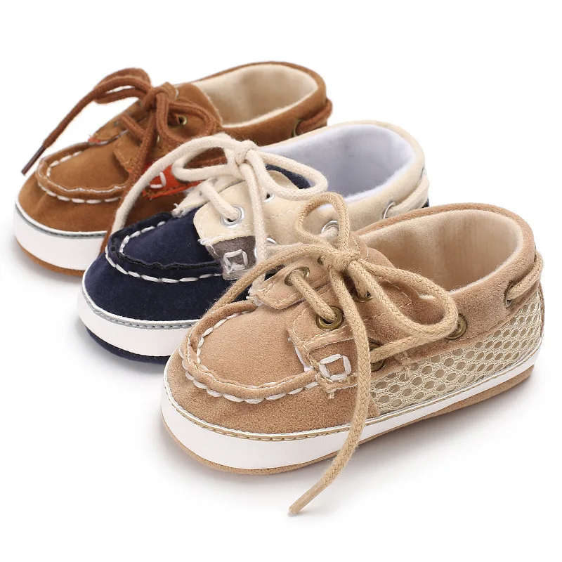 Vintage Casual PU Leder Baby Schuhe Non-Slip Newborn Infant T-gebunden Erste Wanderer Baby Junge Mädchen Kleinkind lace-UP Weiche Sohle Schuhe