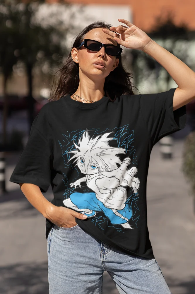 Killua T-Shirt Gon Hunter X Hunter Tshirt HXH Anime Hisoka Meruem Hisoka Shirt - view 3
