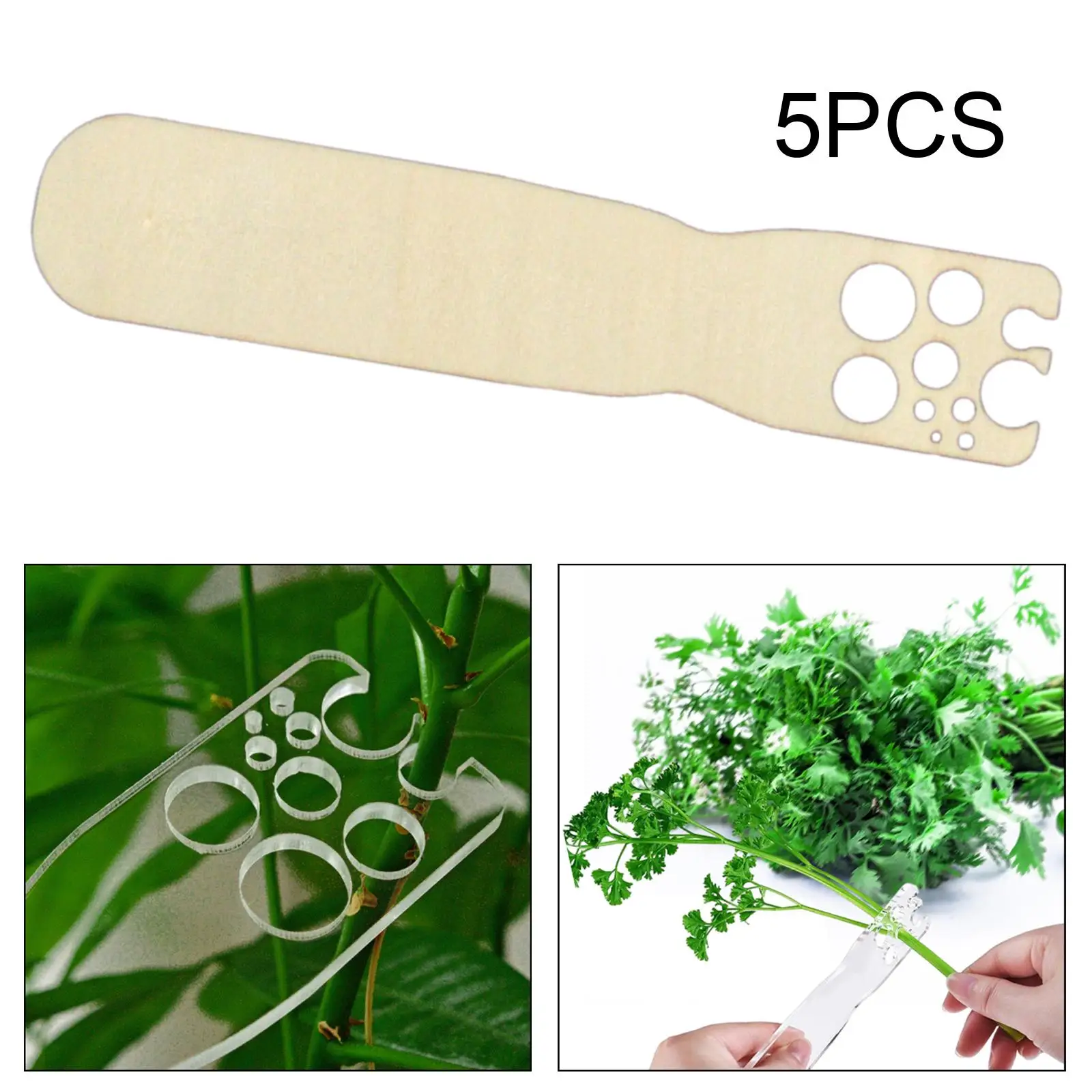 5x raspadores de hierbas y hojas herramienta de pelado de hojas de hierbas separador de hojas de madera removedor de hojas para Kale Cilantro