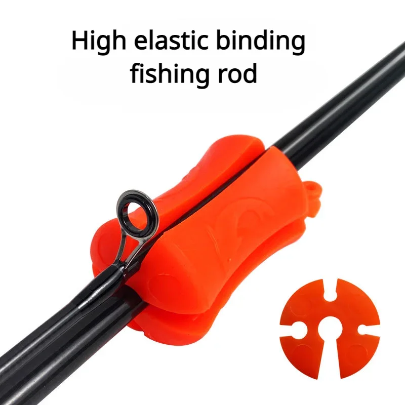 Protezione per cialde a sfera fisse per canna da pesca Supporto per divaricatore per asta anticollisione Tappo per canna da pesca Accessori per attrezzatura in silicone