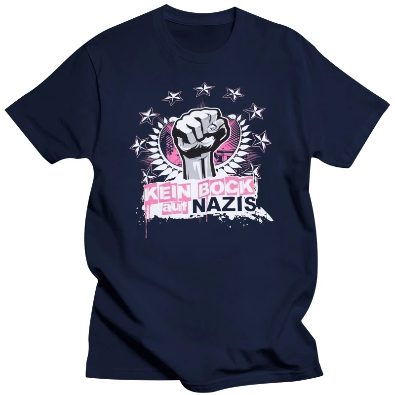 No Bock on Nazis Fist T-Shirt Black