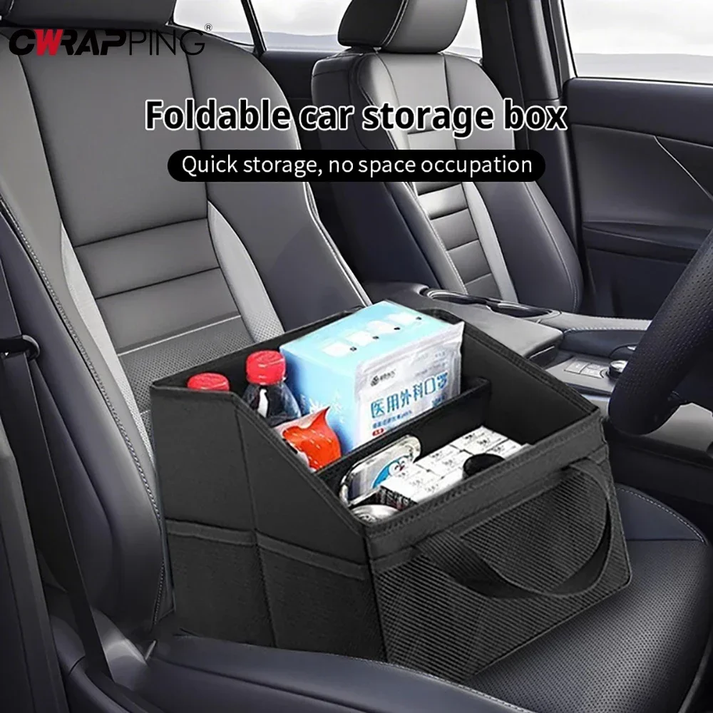 

Car Organizer Trunk Storage Box Multi-compartment Oxford Fabric Waterproof SUV Sedan Travel Heavy-duty System Accessories