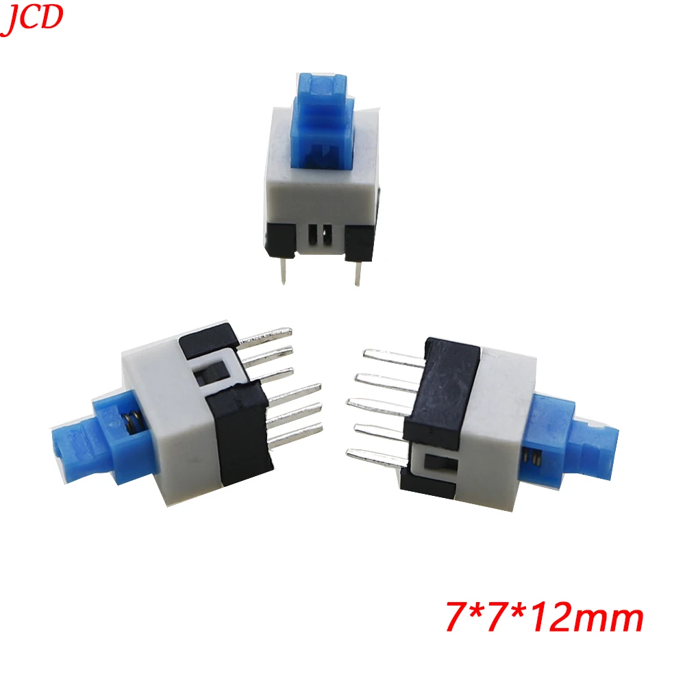 5/10/20/50/100PCS Square 7x7x12mm 6 Pin DPDT Mini Push Button Self-locking Switch G64 Multimeter Switch