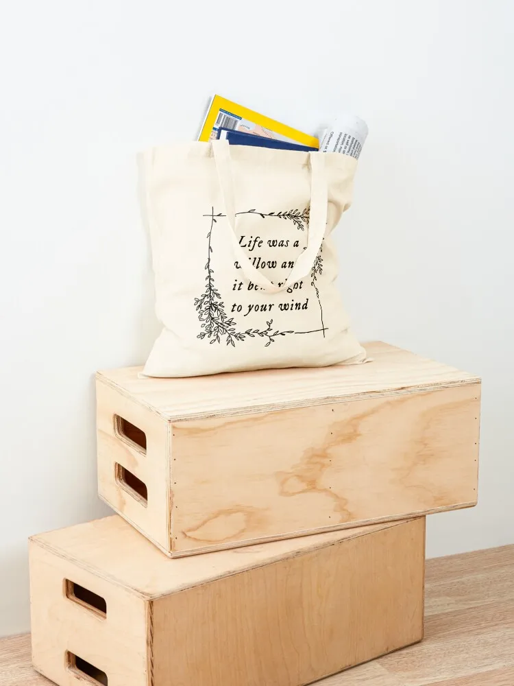 ألبوم الصفصاف evemore الفولكلوري حقيبة حمل حقيبة قماش للنساء حقيبة تسوق نسائية حمل الحقائب القماشية الجمالية