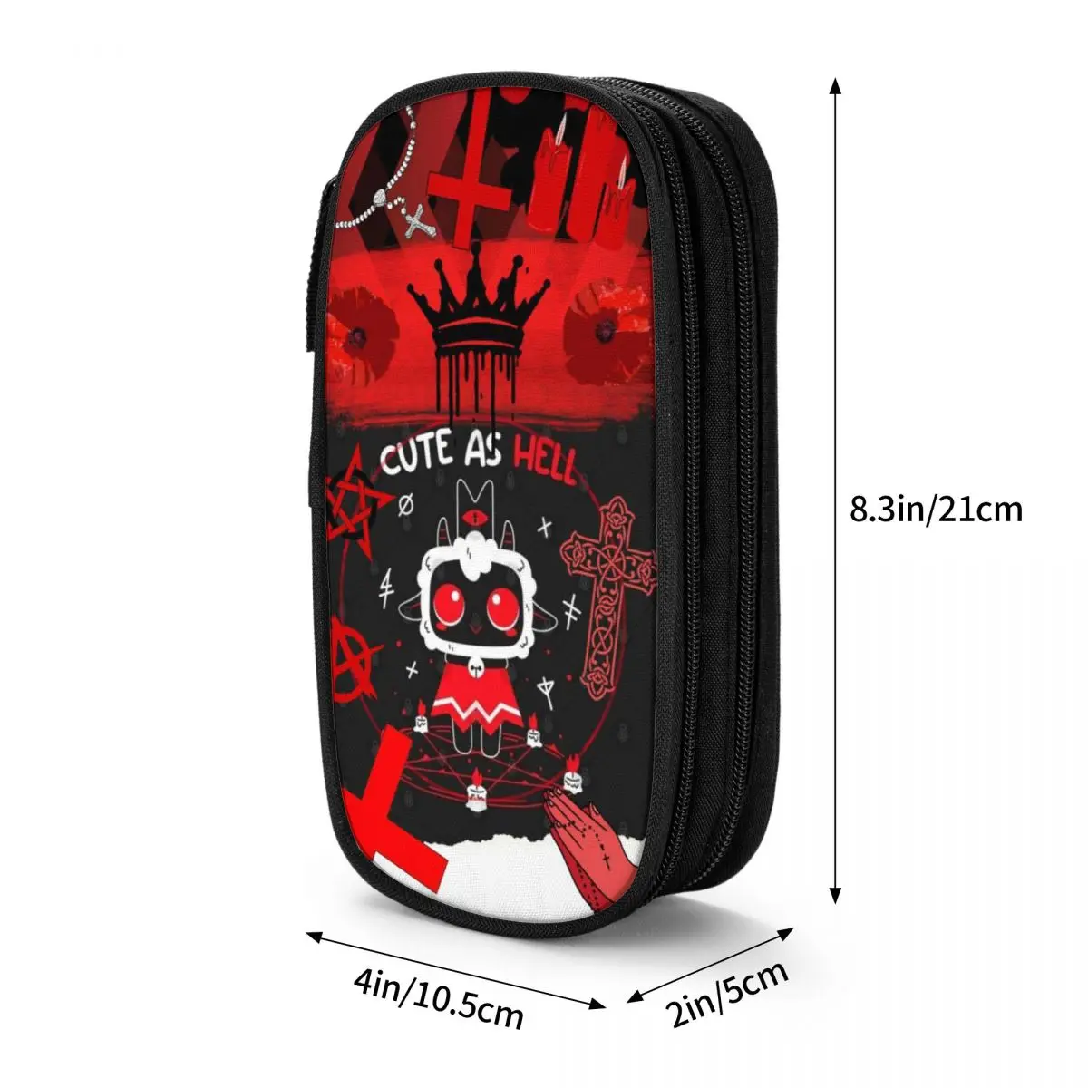 Fun Cult Of The Lamb Game Pencil Cases Pencil Box Pen for Student Big Capacity Bag School Supplies Gifts Stationery