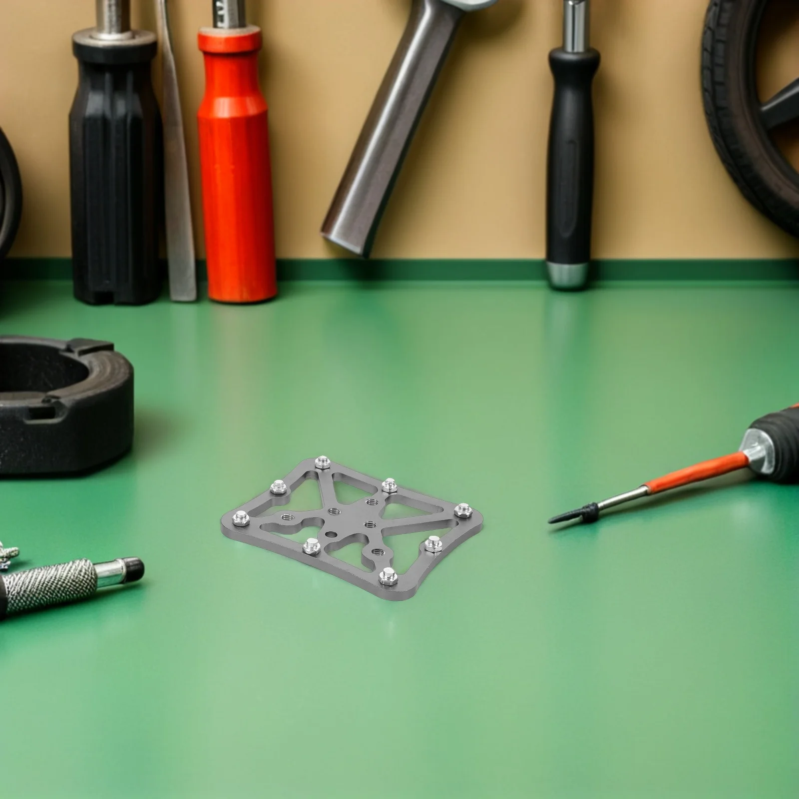 

1 Pair Aluminum Alloy Bike Pedals Lightweight Durable Metal Platform For Mountain Road Cycling Shock-Absorbing Anti-Slip