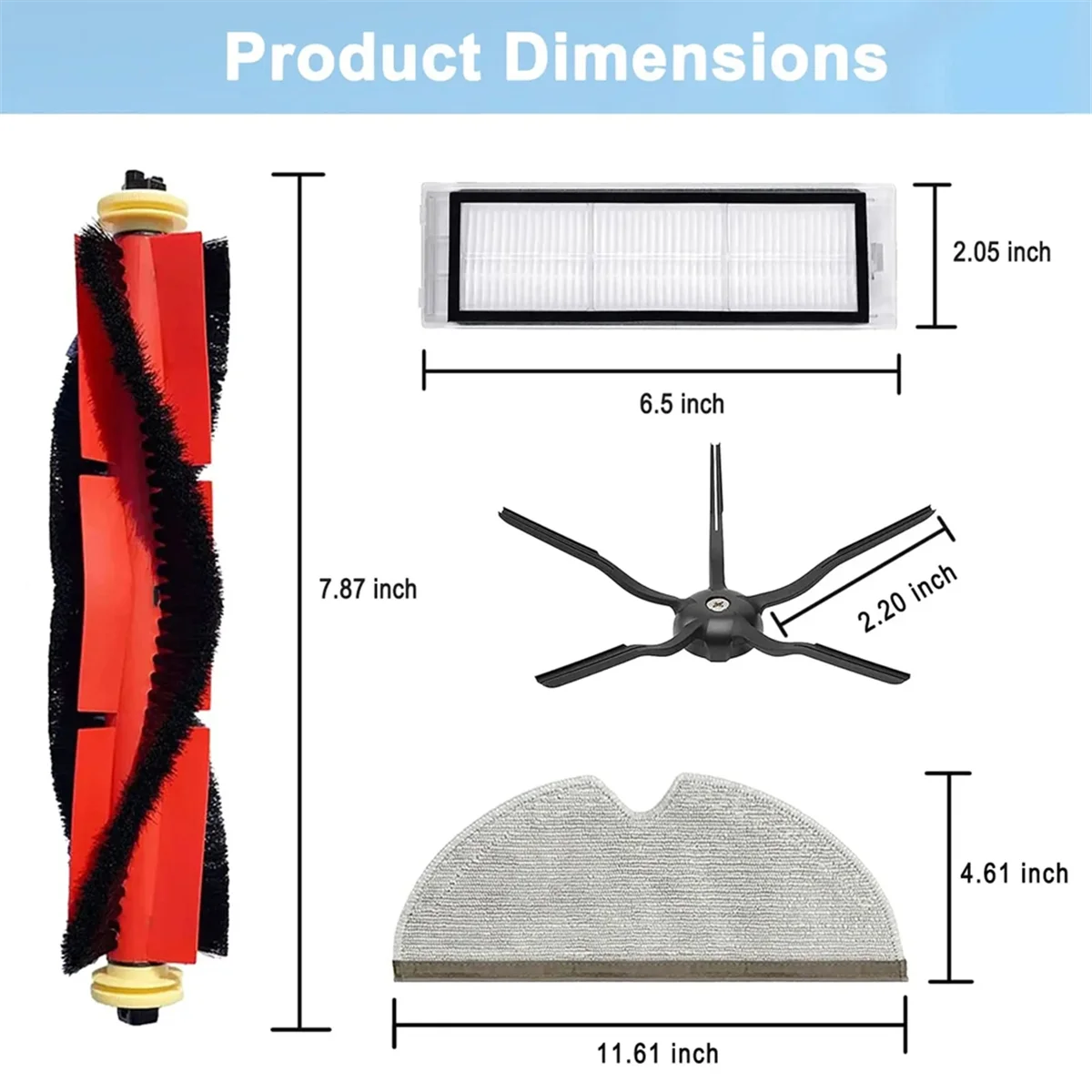 เปลี่ยนสําหรับ Roborock S4 S5 S6 E4 E20 S6 Pure E4 S4 Max S6 MaxV S5 Max S4 E2 E3 E5 E25 S50 เครื่องดูดฝุ่น # เอ66K
