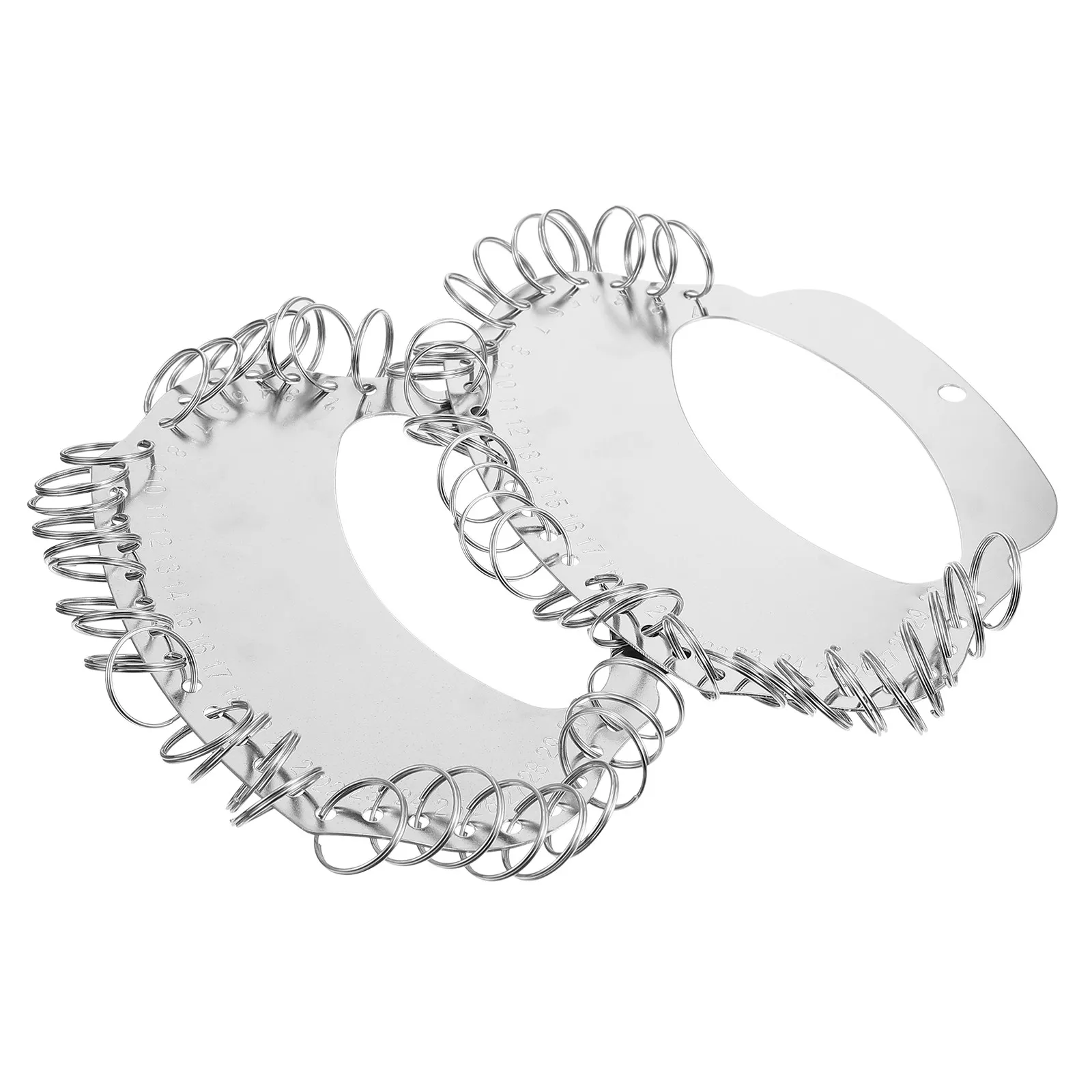 

2Pcs Key Holder Stainless Steel Safe Humanized Porous Design Easy Take Key Organizer Home Office Warehouse