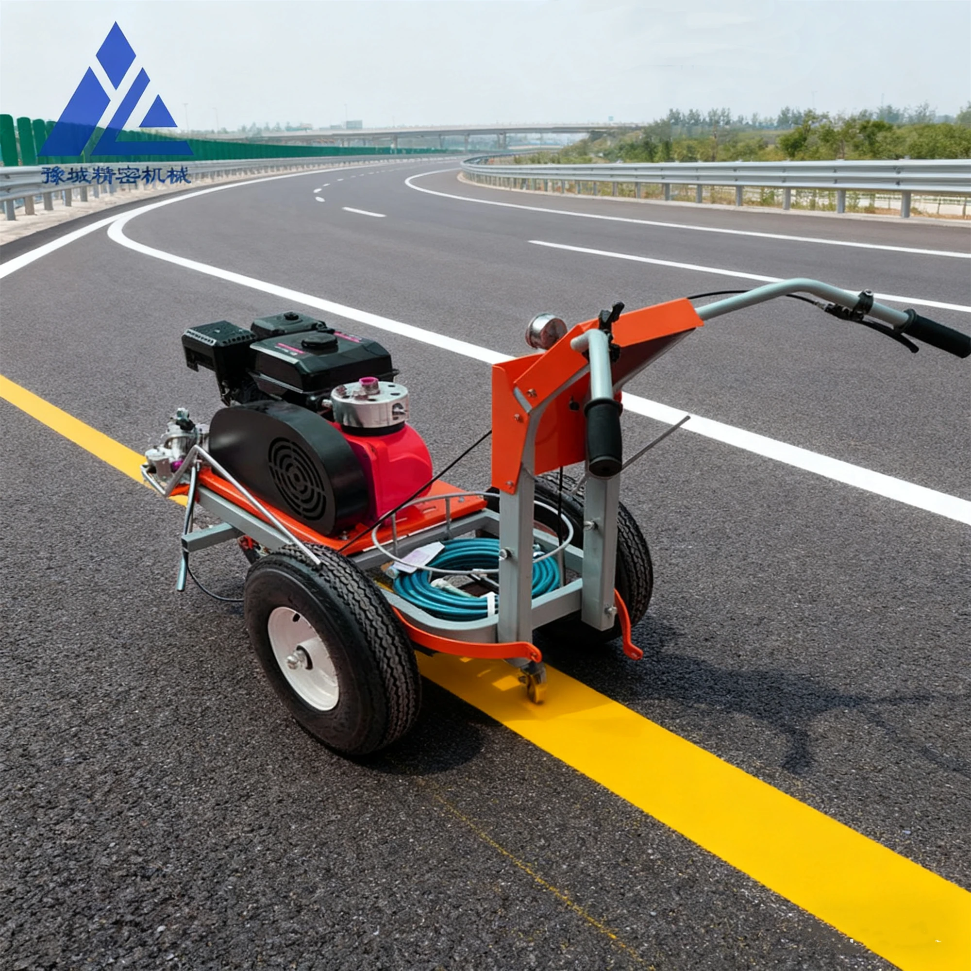 Professional Hand-push Road Marking Machine for Highways Parking Lots and Pedestrian Streets, Cold Paint Road Marking Machine