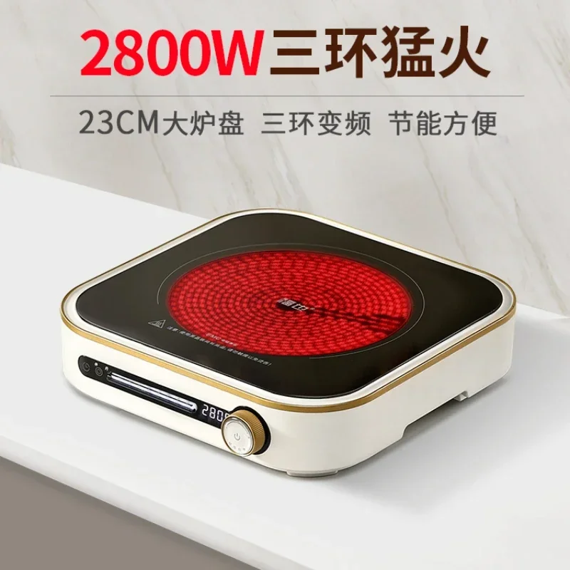 220V New Electric Stove 2800W High-power Stir Fry Hotpot Home Smart Induction Cooker Not Picking Cookware fogão de indução