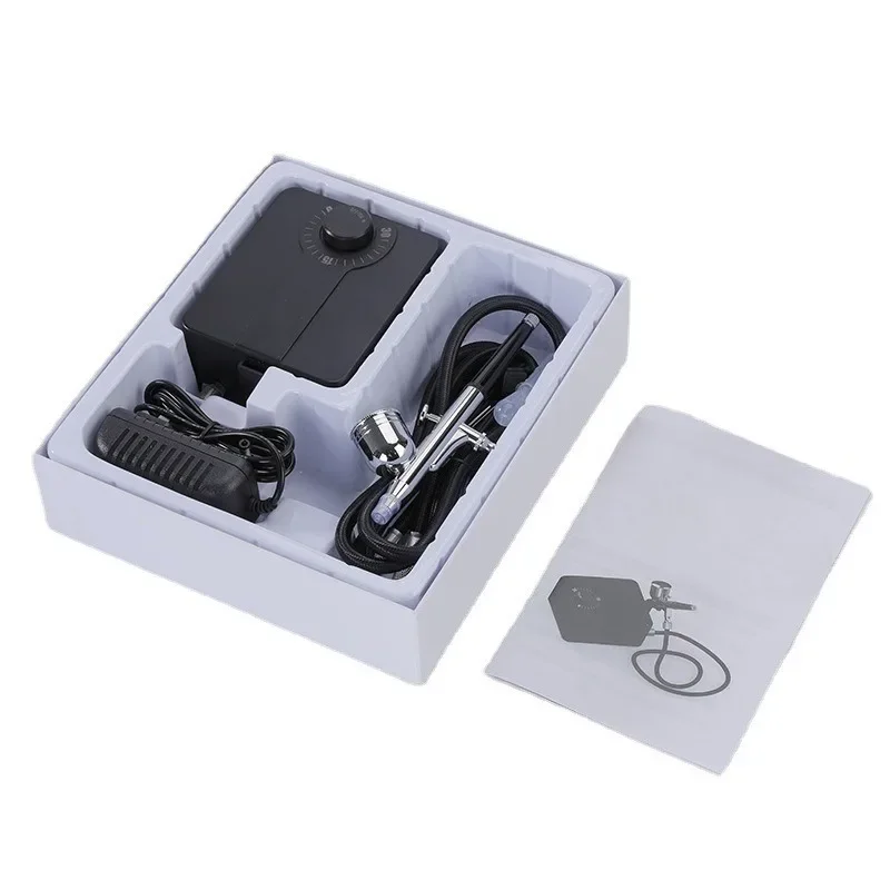 Stepless Speed Mini Air Compressor Airbrush Pump For Nail Art Beauty Model Tattoo Painting Portable Nail Spraying Machine