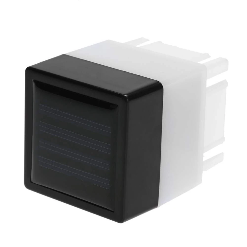 

2 Pcs Solar Post Lamp Outdoor LED Wall Fence Lights Wooden Pillar