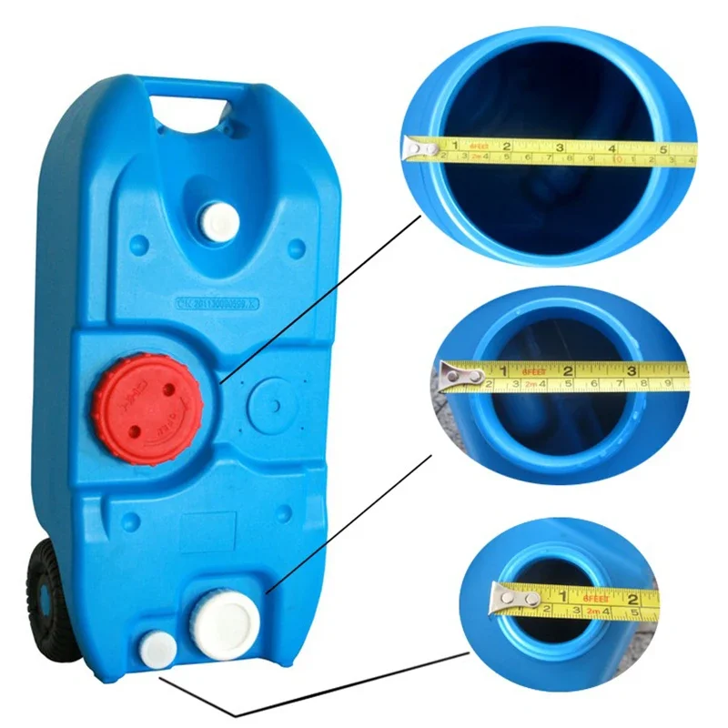 Wheeled portable large-capacity water tank Camping outdoor barbecue Camping RV Modified Car Self-driving Tour Truck