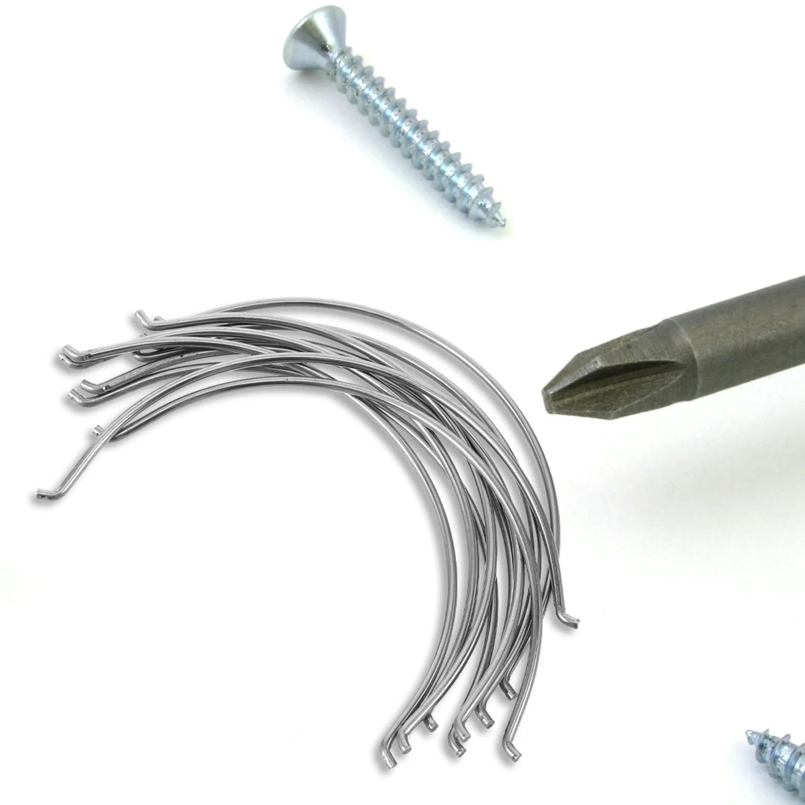 

10Pcs Stainless Steel Handles Kitchen Sink Drain Basket Repair Replacement Handle for Strainer Basket Accessories