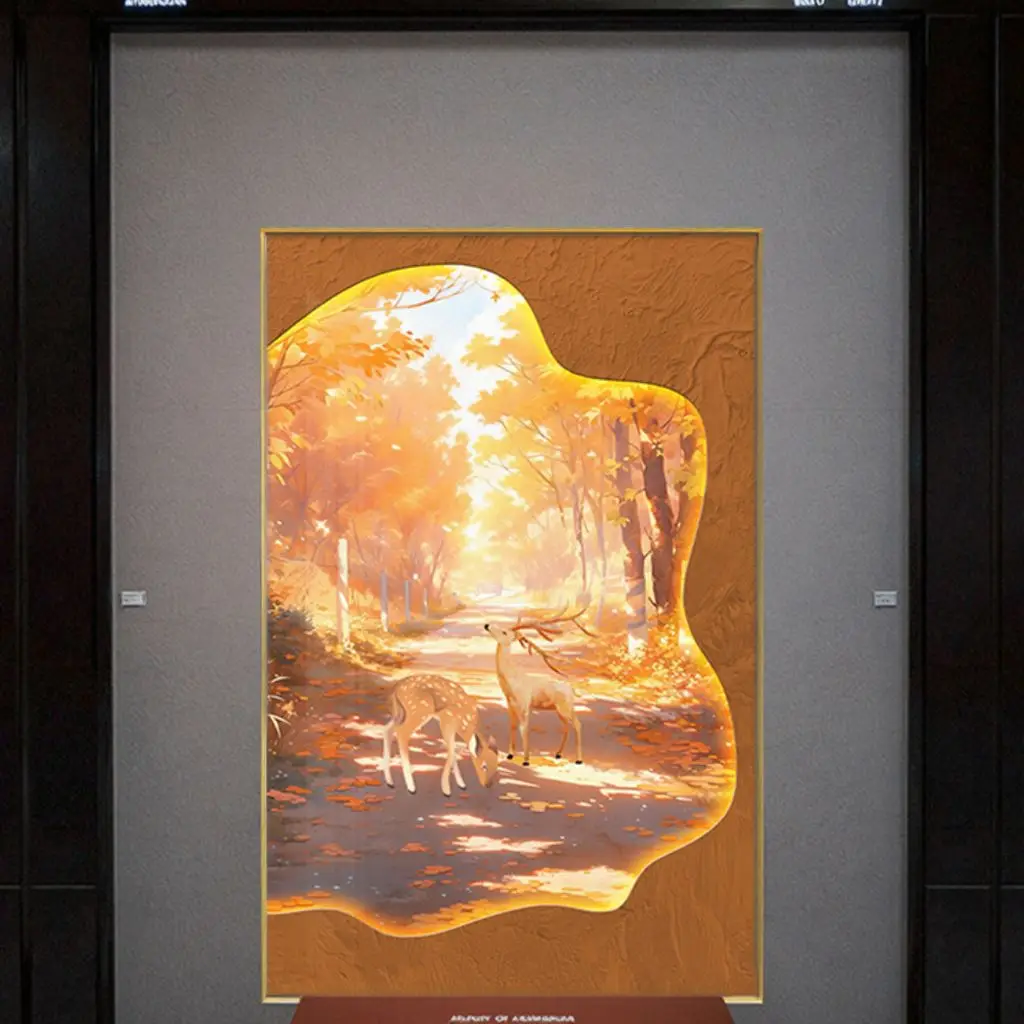 &q Industrial Style Art Deco Clock and Framed Decorative Paintings Traditional Print Hanging Design for Living Room