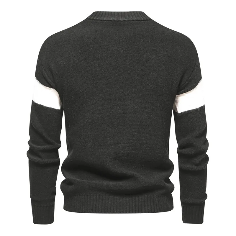 Pull polyvalent pour homme, nouveau, document solide, automne et hiver 2023