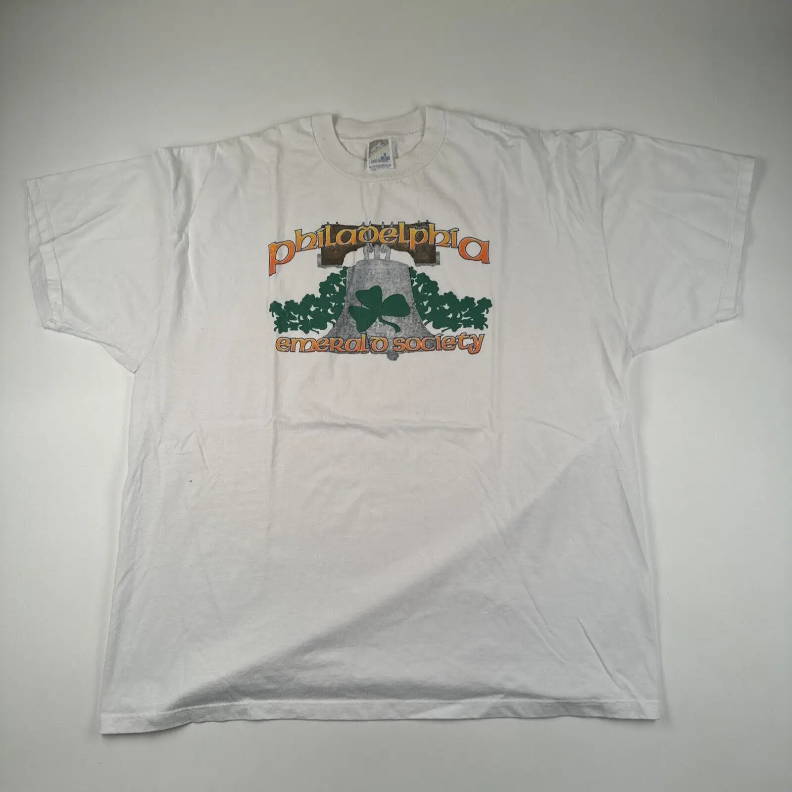 Vintage 90S Philadelphia T Shirt Size Xxl Emerald Society