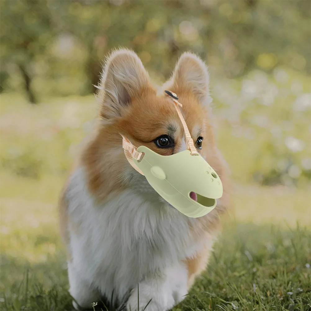 

Dog Muzzle Pet Breathable Training Comfortable Light Green Large Dogs Anti Biting