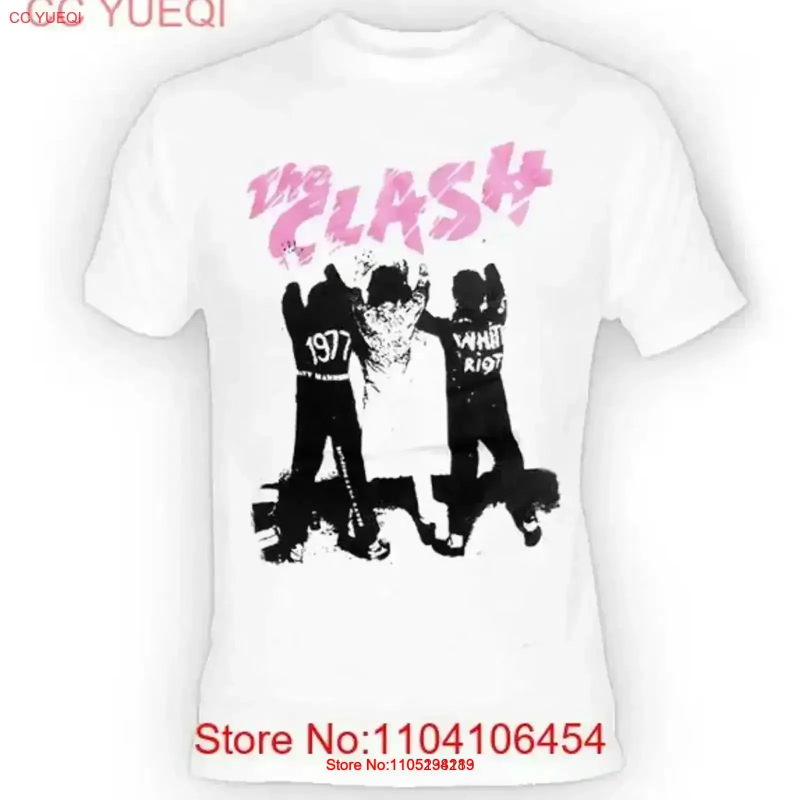 The Clash T Shirt Full Size New Mom gift fan vintage Washed Stylish Top For Everyday Wear fashion Soft streetwear Slightly