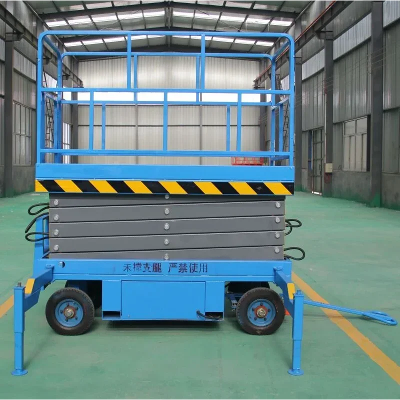 YG China 8m Lifting Tables Height Hydraulic Automatic Scissor Lift Platform CE Mobile Work Crane Basket with Electric Scissor