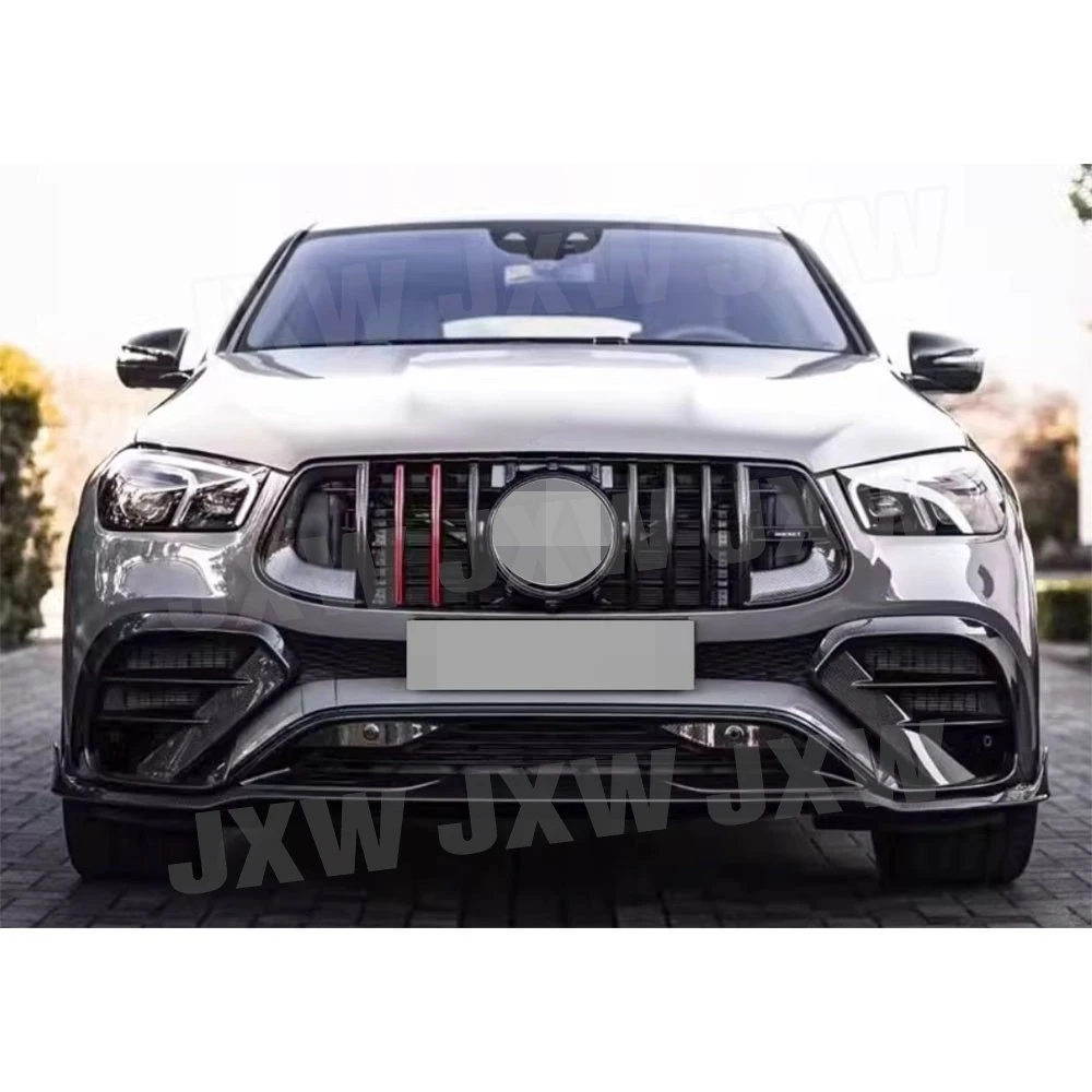 JXWANCF for Benz GLE Class C167 GLE350 GLE53 for AMG Sport Coupe 20-23 Carbon Fiber Front Bumper Air Vent Trim FRP Accessories view 6