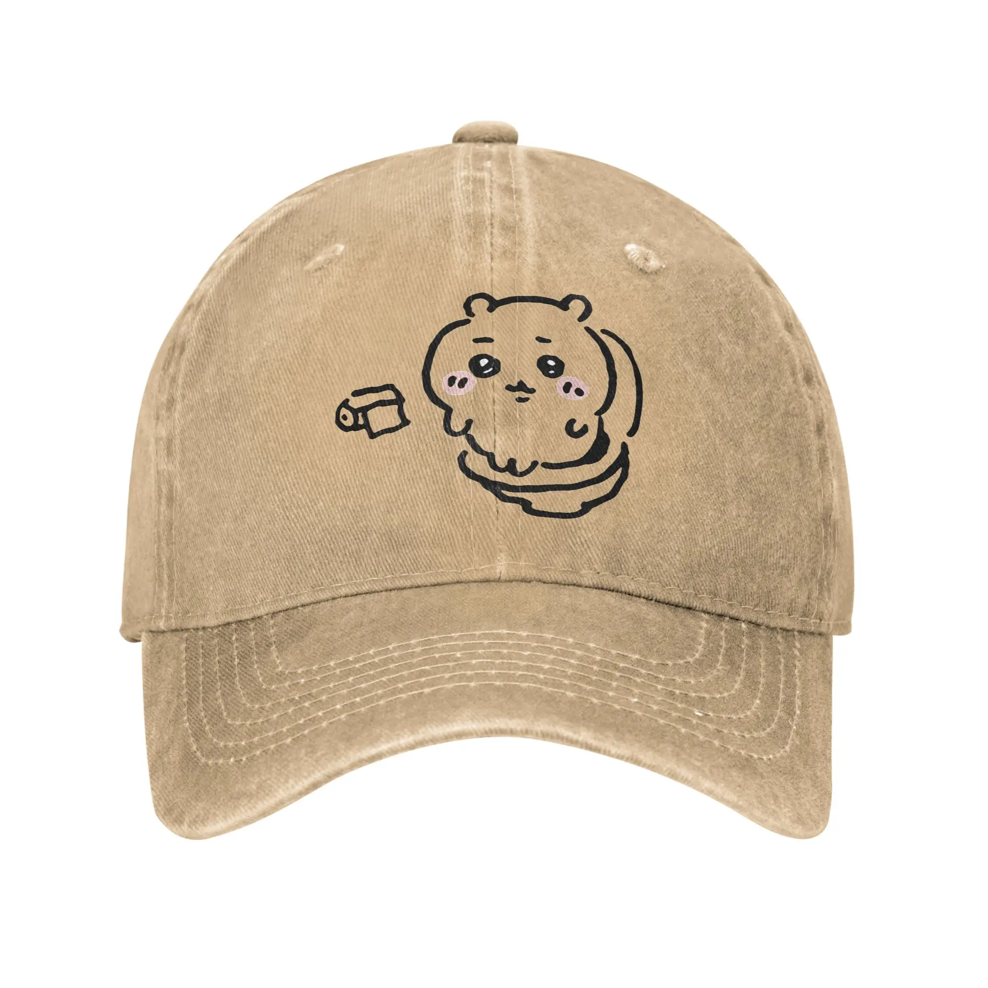 Chiikawa Usagi Hachiware المرحاض الشمس قبعة بيسبول العصرية للجنسين المراهقين غسلها قبعة سائق الشاحنة تنفس التنس سكيت Snapback قبعة