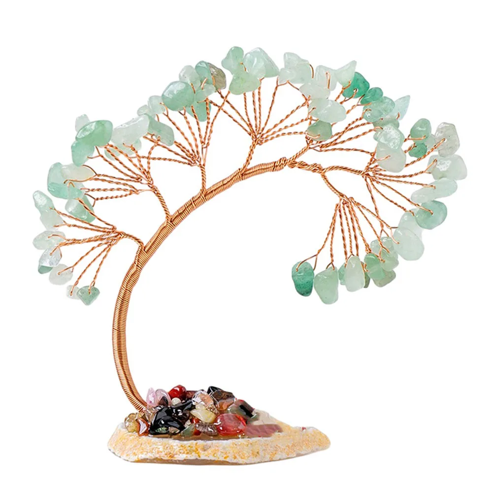 Decoração de árvore de chip Design de pedras preciosas naturais para espaço de escritório ou meditação Belo ponto focal que aumenta a ambiente