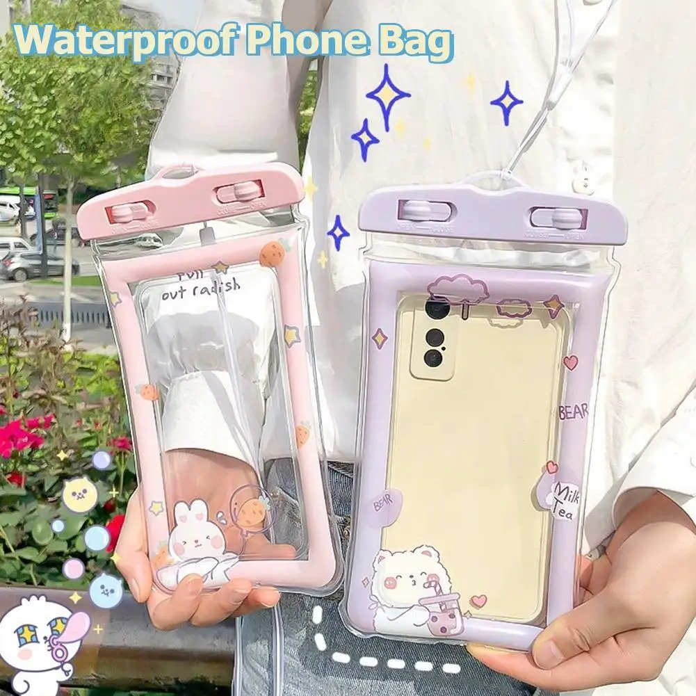 

Водонепроницаемый чехол для телефона, утолщенный прозрачный чехол для телефона, универсальный чехол для плавания, защитный чехол для хранения телефона, сумки для хранения
