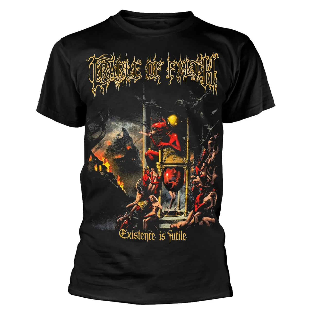 

Cradle of Filth Existence Is Futile BP Graphic Print Men's and Women's Loose Short Sleeved T-shirt Casual All Year Round Luxury