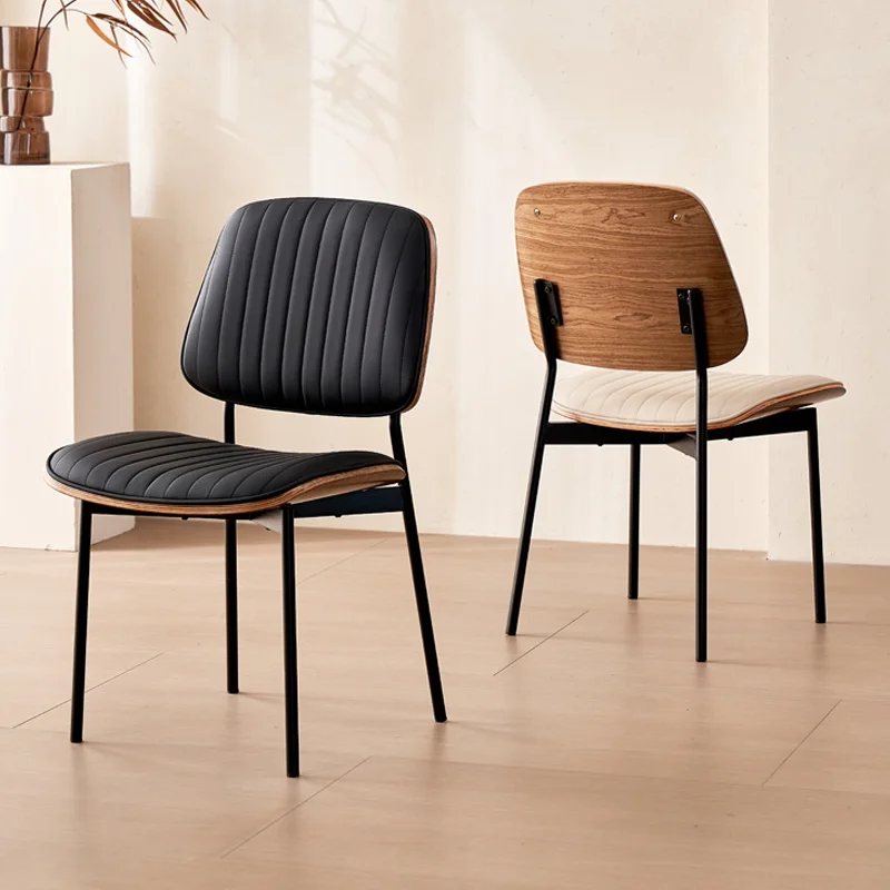 مقهى مضمد كراسي تناول الطعام غرفة المعيشة خشبية فاخرة الطعام الشمال كراسي الطعام لينة المطبخ فندق أثاث المنزل Stoelen