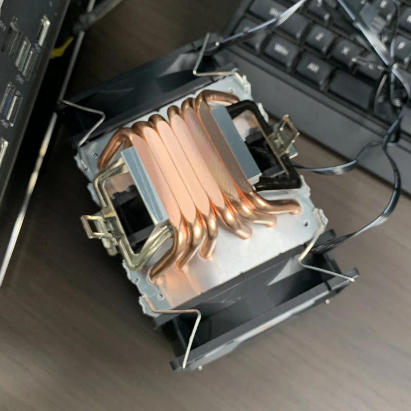 وحدة المعالجة المركزية برودة 6 أنابيب الحرارة الكمبيوتر المبرد PWM 4PIN 90 مللي متر وحدة المعالجة المركزية تبريد صامت Rgb ventilador إنتل 1700 1150 1156 1366 1155 2011 AMD