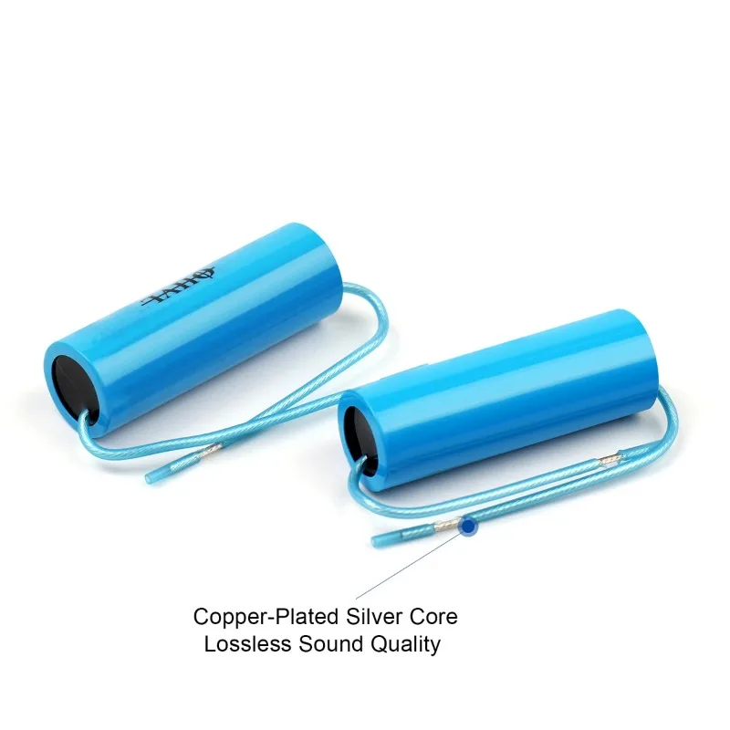 MKP مكثف الصوت 400 فولت OHVL HIFI حمى مكثفات اقتران الصوت الكهربائية 0.22 فائق التوهج ~ 15 فائق التوهج 400VDC قدم فضية