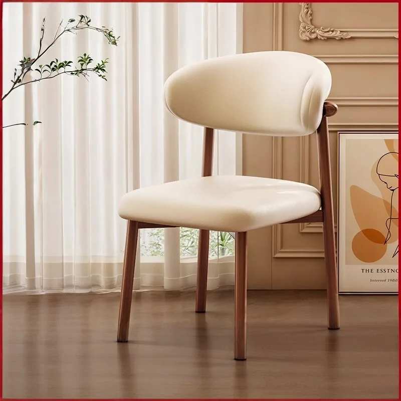 Dining Table Chair Household Back Chair Stool New Metal Frame High-end Restaurant Table and Chair