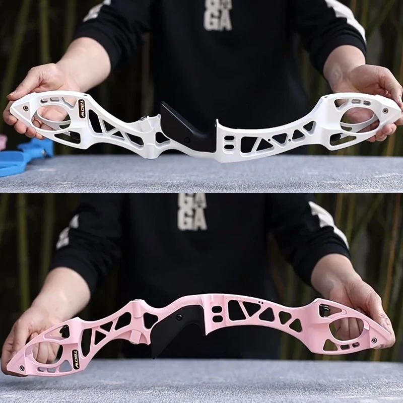 

JUNXING 25inch H7 Recurve Bow Aluminum Alloy Hand Competition Riser ILF Interface Right Archery Hunting Shooting Bow Riser