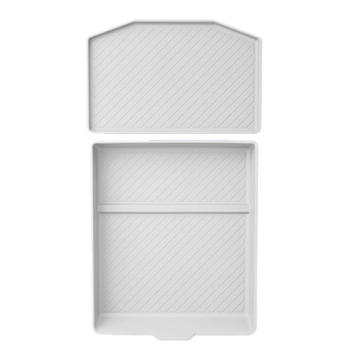 Voor Tesla Model 3 + Nieuw Model 3 Centrale Bediening Siliconen Pad Opbergdoos Middenbodem Siliconen Pad Voor Nieuw Model Wit