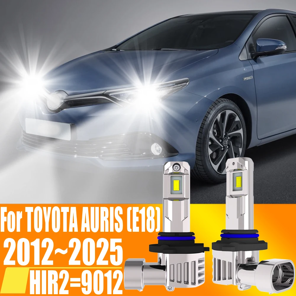 2pcs HIR2 Led Headlight Canbus No Error 9012 Car Bulb High Power White Light Diode Lamp 12v 55w For TOYOTA AURIS E18 2012~2025